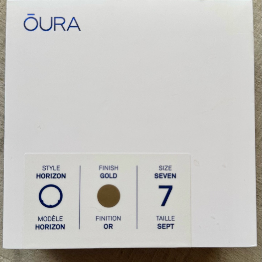 Oura Horizon Ring in Gold Finish